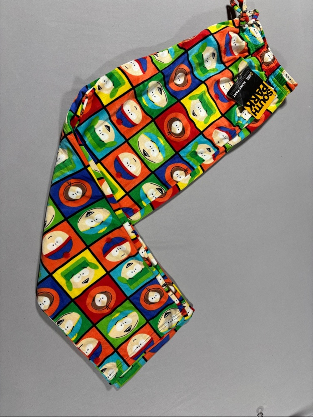 South Park Comedy Central Unisex Sleep Pant Medium Drawstring Velvet!